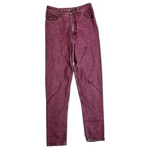 Vintage GUESS Jeans USA Made Burgundy High Rise 90s Marciano Denim size 30